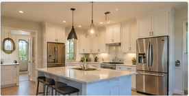 Finished remodeled kitchen